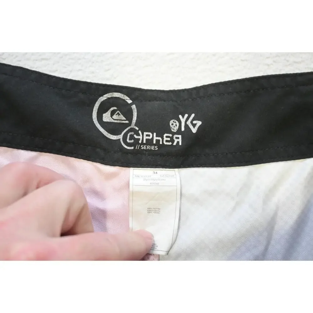 Quiksilver Cypher Series‎ Surf Board Shorts Athletic Water Swim Mens Sz 34